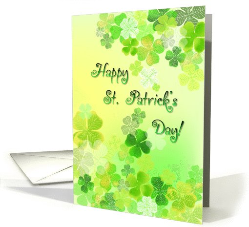 Happy St. Patrick's Day - Clovers card (756507)
