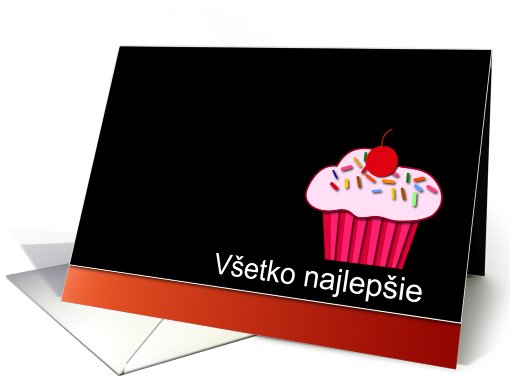 Slovak Happy Birthday - Vetko najlepie card (774165)
