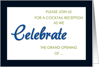 Cocktail Reception Invitation card