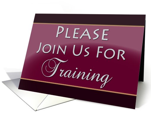 Training Invitation card (775643)