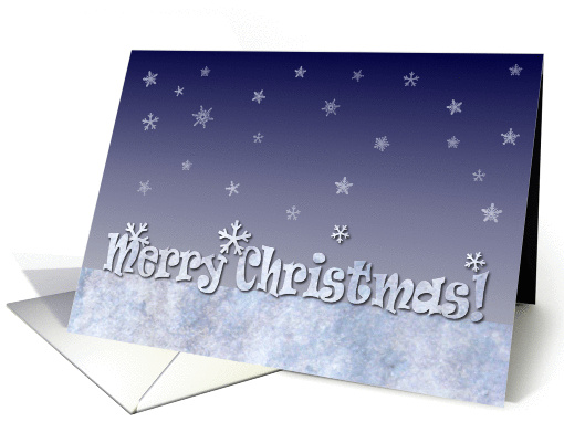 Merry Christmas - Snow card (961397)