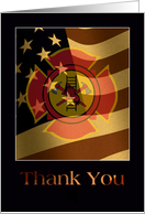 Thank You - Fire and Rescue card