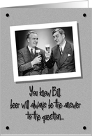 Father’s Day Retro Photo Beer card