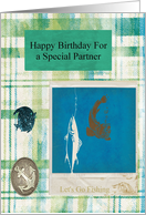 happy birthday fishing partner card