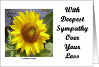 With Deepest Sympathy For Your Loss card