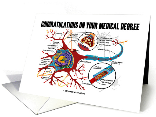 Congratulations On Your Medical Degree (Neuron / Synapse) card