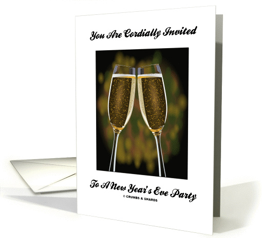 You Are Cordially Invited To A New Year's Eve Party (Champagne) card