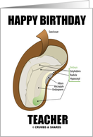 Happy Birthday Teacher (Bean Seed) card