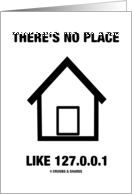There’s No Place Like 127.0.0.1 (Home) Simple House Logo card