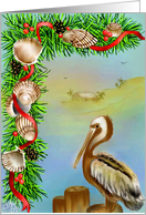 Christmas-Pelican-seascape card