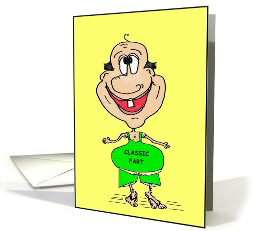 Classic Fart Over The Hill Birthday card (682106)
