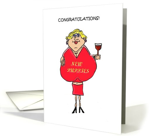 Congratulations On Your Boob Job Funny card (765155)