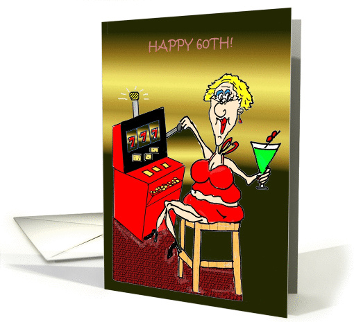 Happy 60th Slot Machine Birthday card (859309)