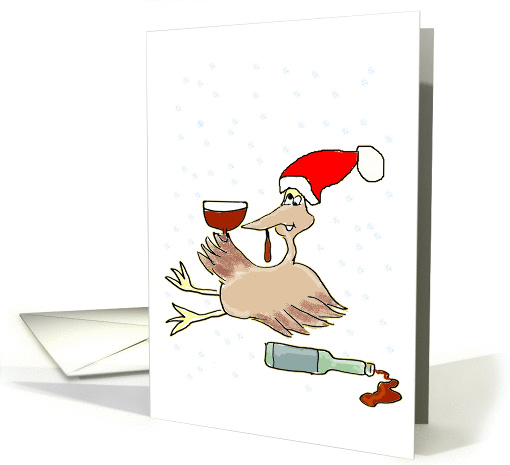 Christmas Humor, Tom the Drunk Turkey Holiday card (882627)