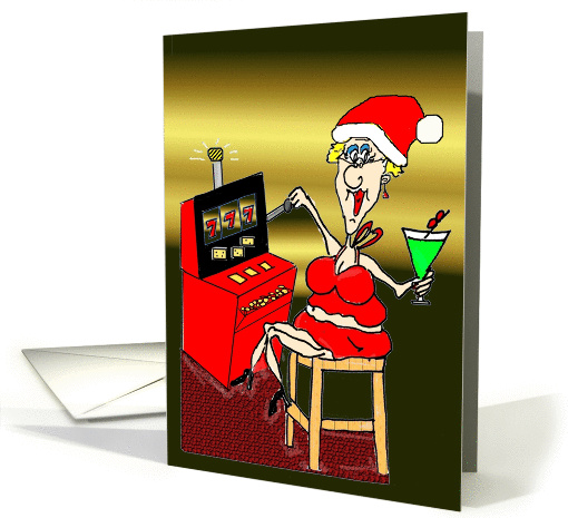 Hot Mama Slot Machine Christmas card (883300)