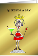 QUEEN FOR A DAY HAPPY 50TH card