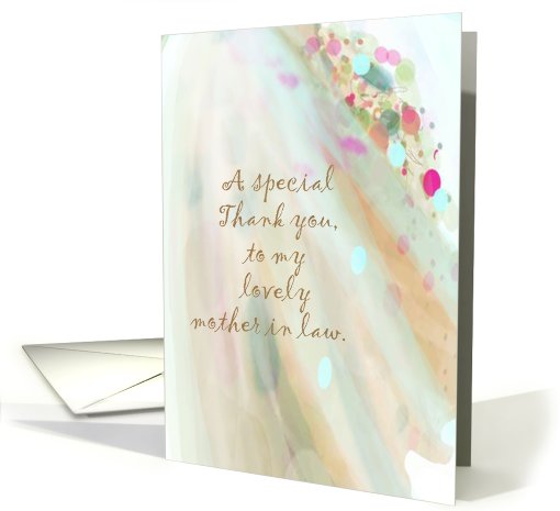 Thank you mother in law wedding day card (661065)