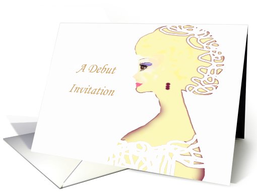 debut invitation simple  elegance card (667961)