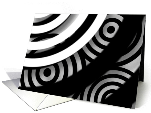 Abstract Digital Art Blank Note card (637020)