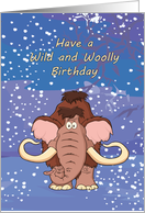 Woolly Mammoth Birthday Card