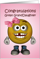 Lost Tooth Congratulations for Great Granddaughter card