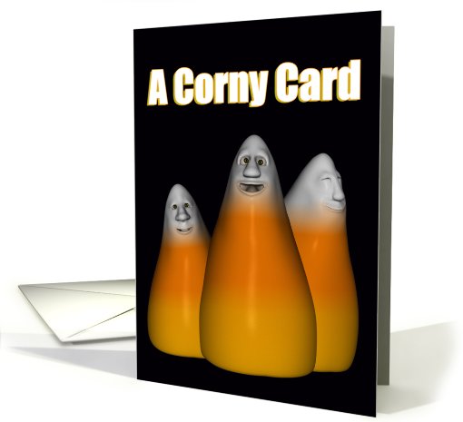 Happy Halloween Candy Corn card (699004)