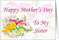 Mother’s Day to my Sister card