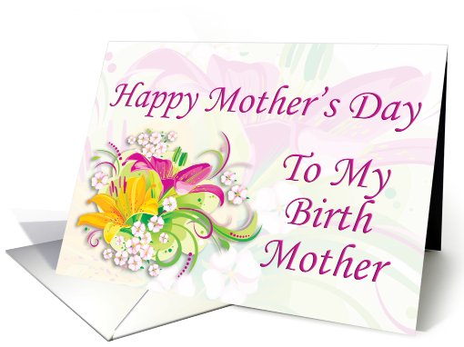 Mother's Day to my Birth Mother card (749541)