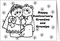 Color it Yourself Anniversary Card for Grandparents card
