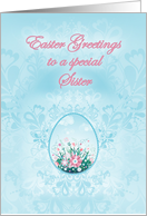 Easter Greetings to a Special Sister card