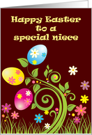 Happy Easter to a Special Niece card