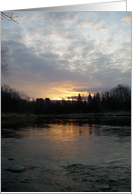 Mississippi river Sunrise - Dawn 26mar10 card