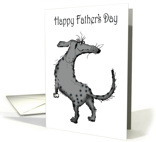 Happy Father's Day, spotty dog card (630390)