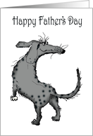 Happy Father’s Day, spotty dog card