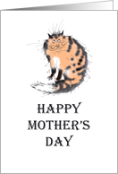 Happy Mother’s day, tortoiseshell cat, for work colleague card