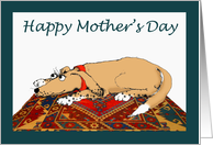 Happy Mother’s Day from work colleagues, brown dog card