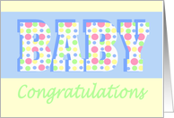 Congratulations on becoming adoptive parents , Spots card