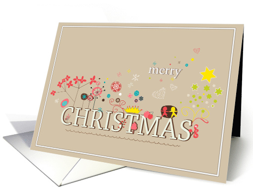 cute merry Christmas card (700260)