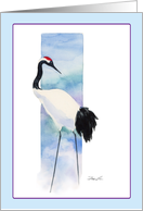 Red-Crowned Crane, blank note cards