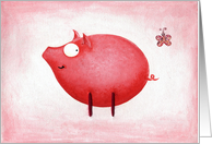 Blank card - Pig card