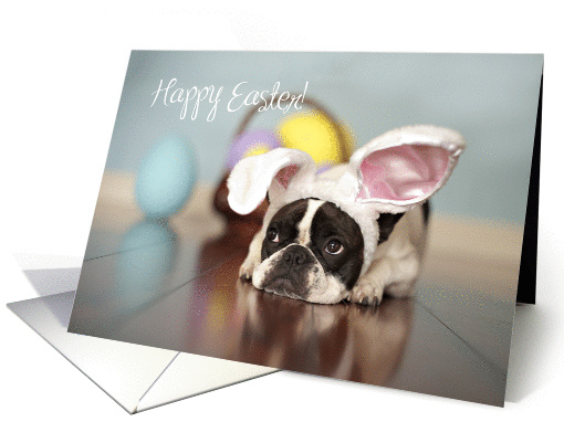 French Bulldog Easter card (793884)