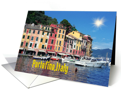 Portofino Italy card (871038)