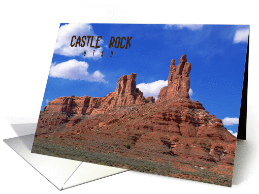 Castle Rock Utah, mountain scene card (874892)
