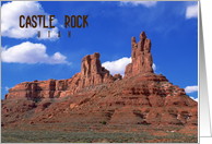 Castle Rock Utah, mountain scene card
