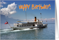 Happy birthday cruise ship card