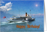Happy birthday cruise ship card