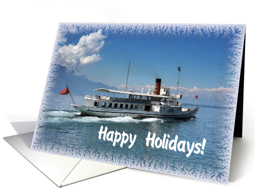 Happy holidays cruise ship card (886749)