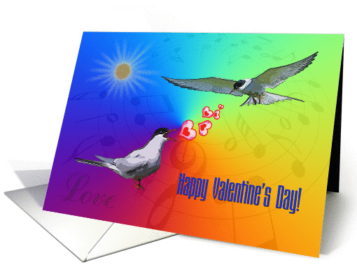 Happy Valentine's Day greeting card,two birds card (898433)