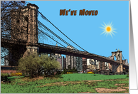 We have moved greeting card,New York City card