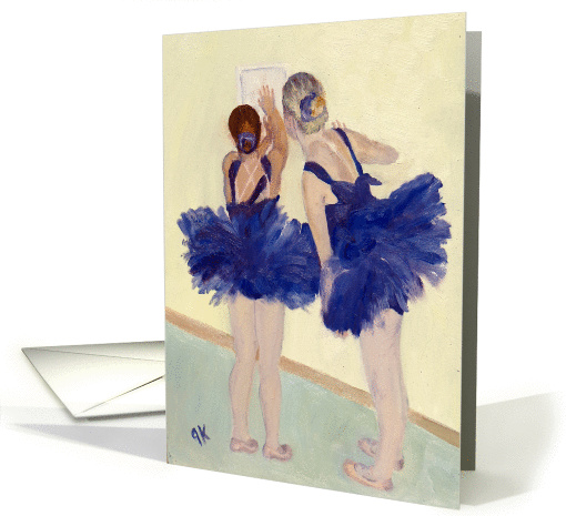 Two Dancers - Blank Note card (1144446)
